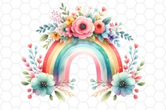 Watercolor Rainbow Clipart Rainbow PNG Design