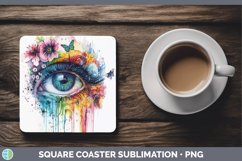 GorgeousWatercolor Square Coaster design.
