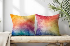 Watercolor Rainbow Gradient Digital Paper | Colorful Texture Product Image 2