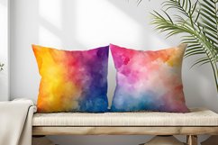 Watercolor Rainbow Gradient Digital Paper | Colorful Texture Product Image 2
