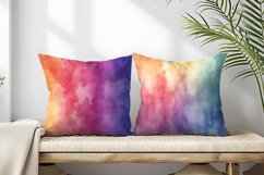 Watercolor Rainbow Gradient Digital Paper | Colorful Texture Product Image 2