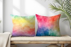 Watercolor Rainbow Gradient Digital Paper | Colorful Texture Product Image 2