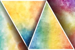 Watercolor Rainbow Gradient Digital Paper | Colorful Texture Product Image 3