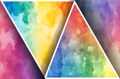 Watercolor Rainbow Gradient Digital Paper | Colorful Texture Product Image 3