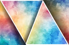 Watercolor Rainbow Gradient Digital Paper | Colorful Texture Product Image 3