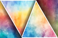 Watercolor Rainbow Gradient Digital Paper | Colorful Texture Product Image 3