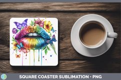 GorgeousWatercolor Square Coaster design.