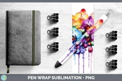GorgeousWatercolor Rainbow Pen Wrap design.