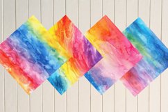 Watercolor Rainbow Digital Paper Bundle Product Image 3