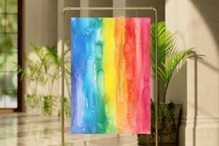 Watercolor Rainbow Digital Paper Bundle Product Image 4