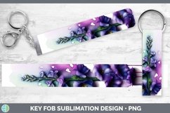 GorgeousWatercolor Rainbow Key Fob design.