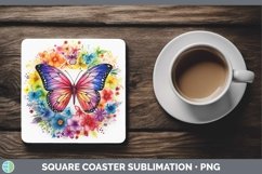 GorgeousWatercolor Square Coaster design.
