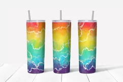 Watercolor rainbow sublimation design