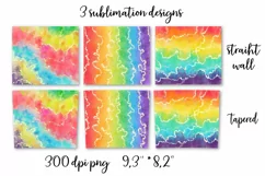 Watercolor rainbow sublimation design