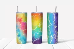 Watercolor rainbow sublimation design