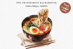 Watercolor Ramen Korean Food Asian Noodles Clipart PNG Transparent Print for invitation t-shirt designs sublimation designs tumbler kids printable Korean food png, sublimation, ramen clipart, noodles clip art, asian eggs vegetables Kimchi Bulgogi