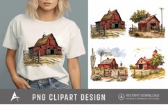 Watercolor Ranch Clipart Product Image 1