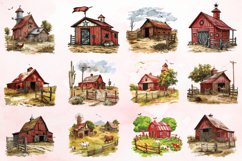 Watercolor Ranch Clipart Bundle Product Image 2