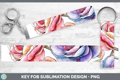 GorgeousWatercolor Key Fob design.