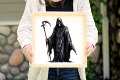 Grim Reaper Watercolor Sublimation Clipart Product Image 9