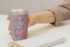 Watercolour floral larynx with thyroid med decor graphic art Product Image 3