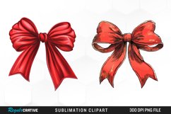 Red Bow Exquisite Clipart Product Image 1