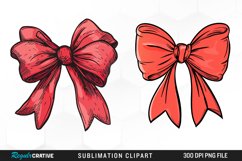 Red Bow Illustration PNG Clipart Product Image 1