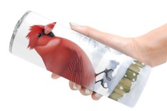 Watercolor Red Cardinal Bird | Tumbler Sublimation Wrap Product Image 6