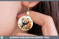 GorgeousWatercolor Round Earrings design.