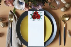 Red Rose Bouquets watercolour clip art. Rose invitation png. Product Image 8