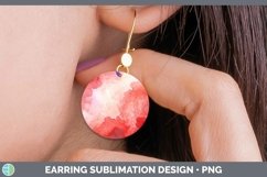 GorgeousWatercolor Round Earrings design.
