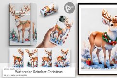 Digital Paper Reindeer Christmas Product Image 1