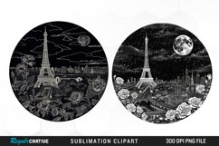 Watercolor Romantic Paris PNG Set Clipart Product Image 1
