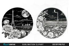Watercolor Romantic Paris PNG Set Clipart Product Image 1