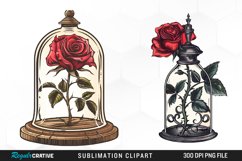 Watercolor Romantic Roses Collection Clipart Bundle Product Image 3