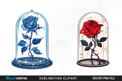 Watercolor Romantic Roses Flower Clipart Bundle Product Image 3