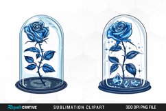 Watercolor Romantic Roses Flower Clipart Bundle Product Image 4
