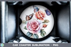 GorgeousWatercolor Car Coaster design.