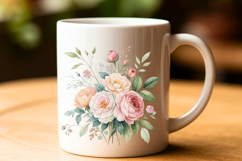 Romantic and Feminine Watercolor rose bouquet clipart set Product Image 2