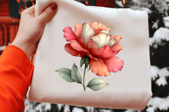 Watercolor Rose Flower Clipart Product Image 2