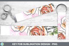 GorgeousWatercolor Key Fob design.