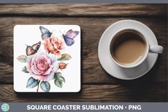 GorgeousWatercolor Square Coaster design.