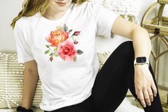 Roses clipart, Watercolor floral clipart Product Image 4