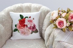 Watercolor floral clipart, Roses clipart Product Image 5