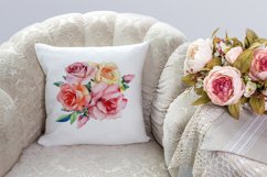 Roses clipart, Watercolor floral clipart Product Image 5