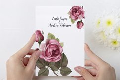 Watercolor floral clipart, Roses clipart Product Image 6