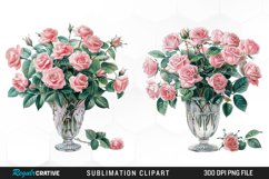 Watercolor Roses Exquisite Clipart Product Image 1
