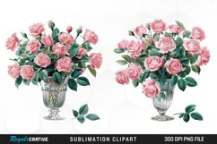 Watercolor Roses Image Clipart Product Image 1