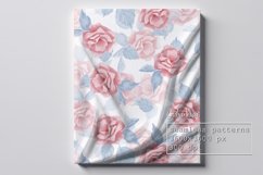 Watercolor floral pattern | Digital paper with rose flowers Product Image 2