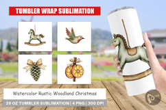 Rustic Woodland Christmas Tumbler Product Image 1